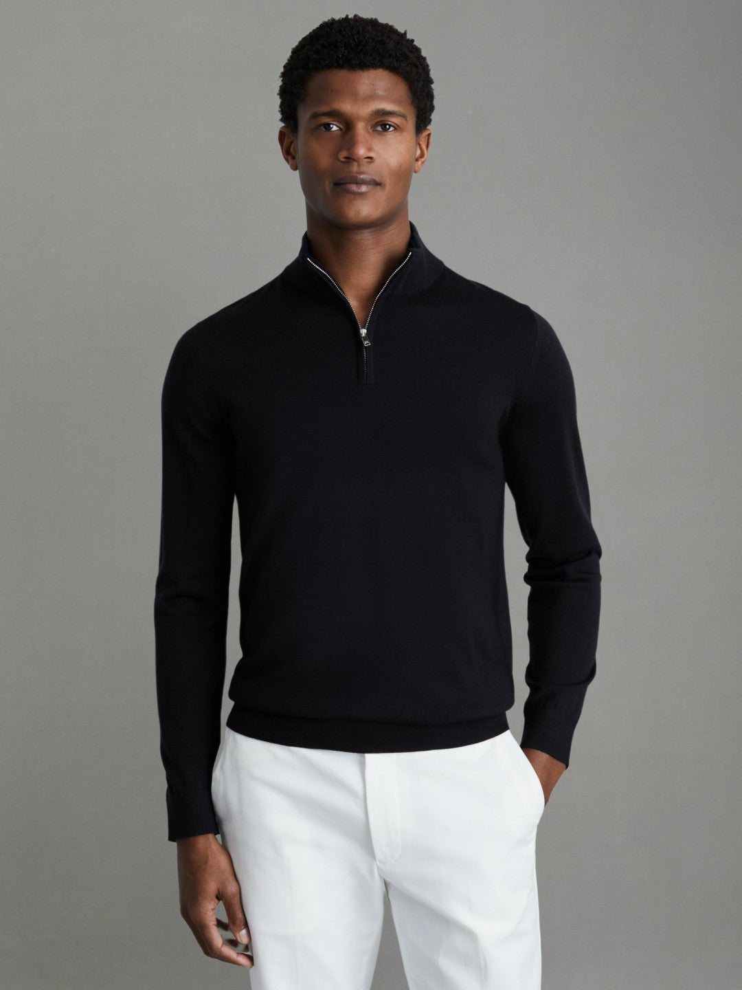 Reiss Pack of Two Merino Wool Jumpers in Navy