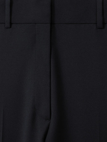 Reiss Petite Wool-Blend Tailored Flared Suit Trousers in Navy