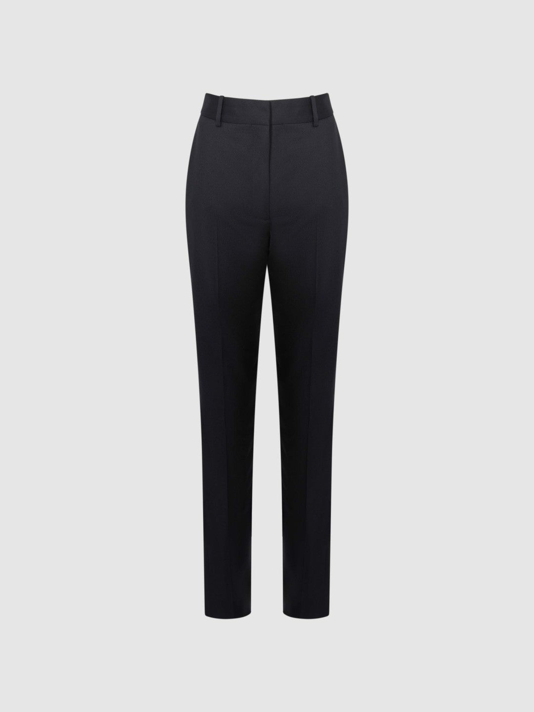 Reiss Wool Blend Tapered Suit Trousers in Navy