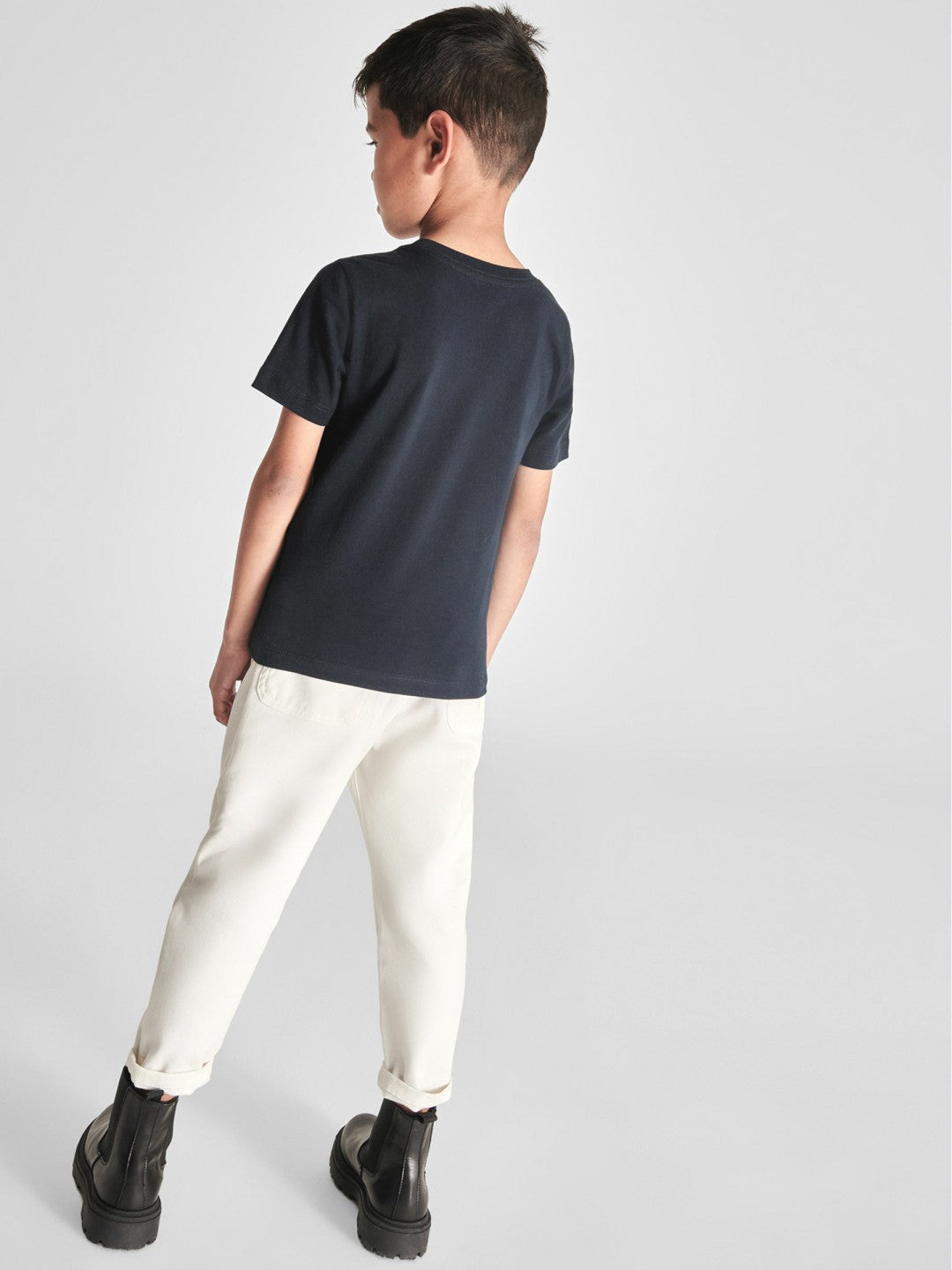 Reiss 4-9 yrs Crew Neck T-Shirt in Navy