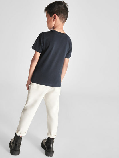 Reiss 4-9 yrs Crew Neck T-Shirt in Navy