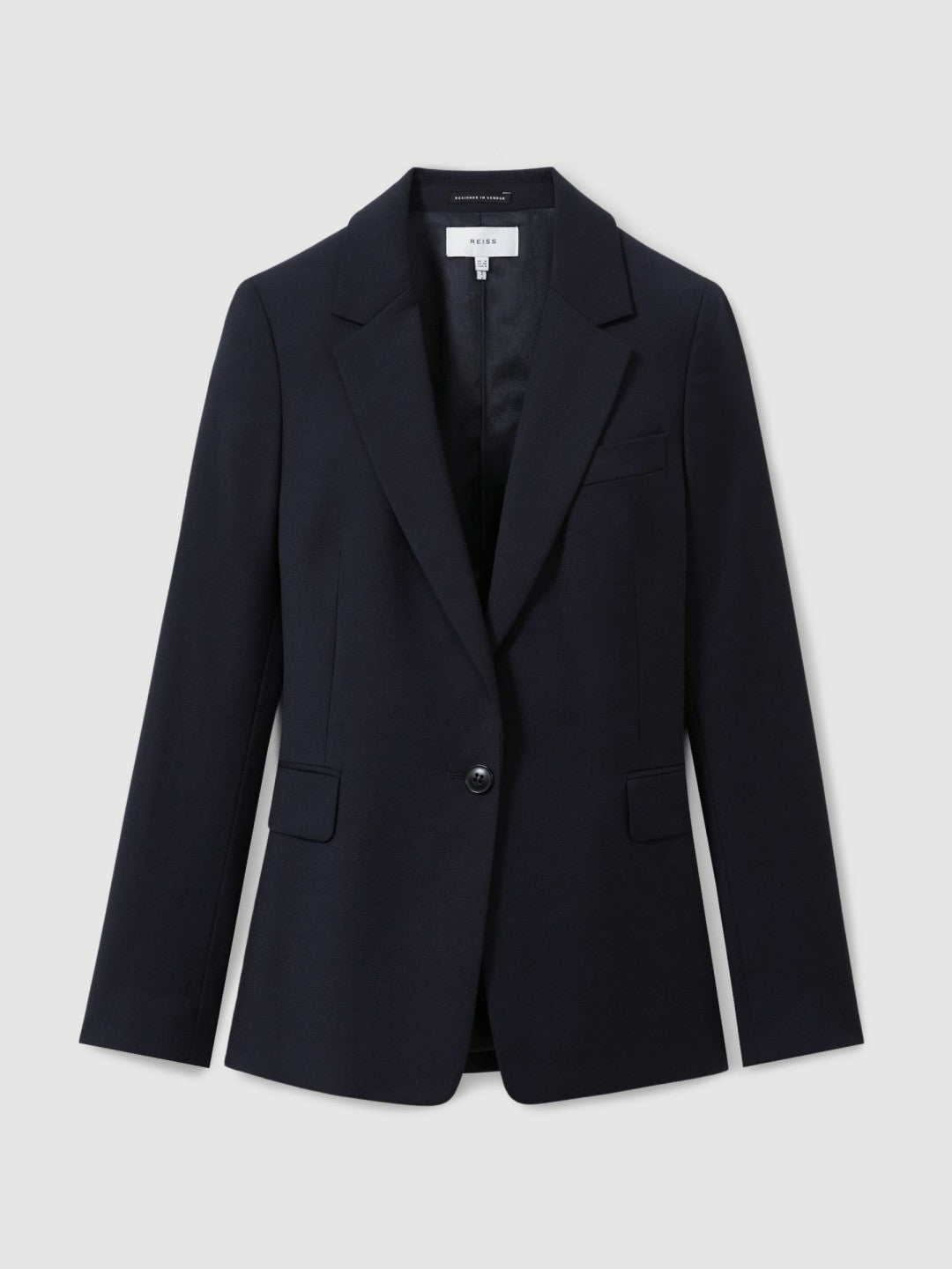 Reiss Petite Single Breasted Suit Blazer in Navy