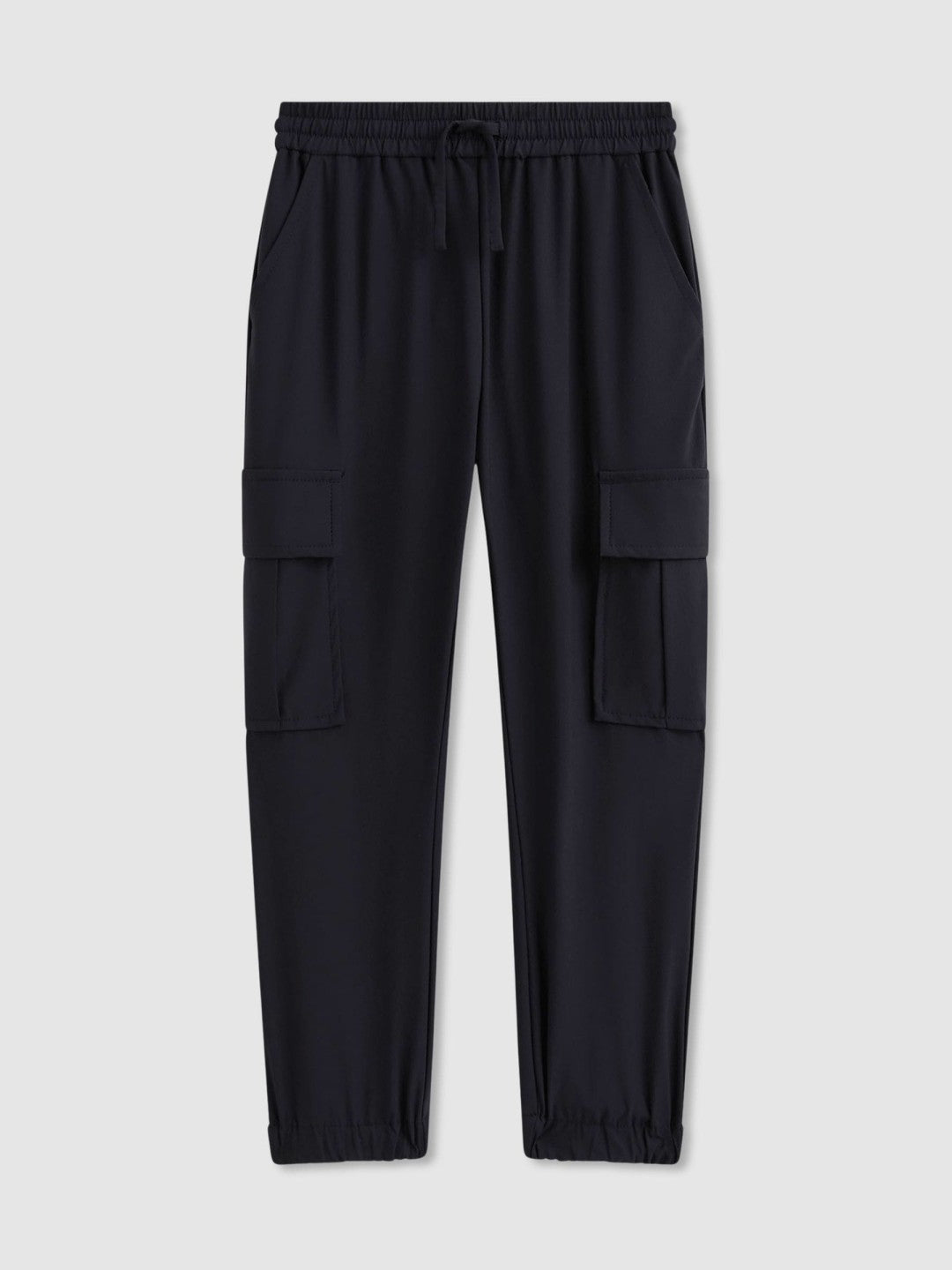 Reiss 3-9 yrs Technical Drawstring Cuffed Cargo Trousers in Navy