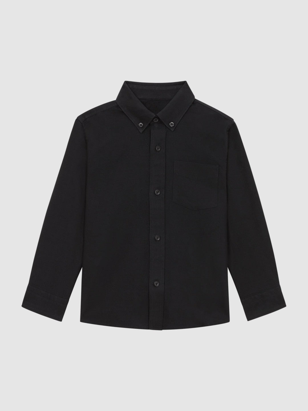Reiss 3-9 yrs Button Down Oxford Shirt in Black