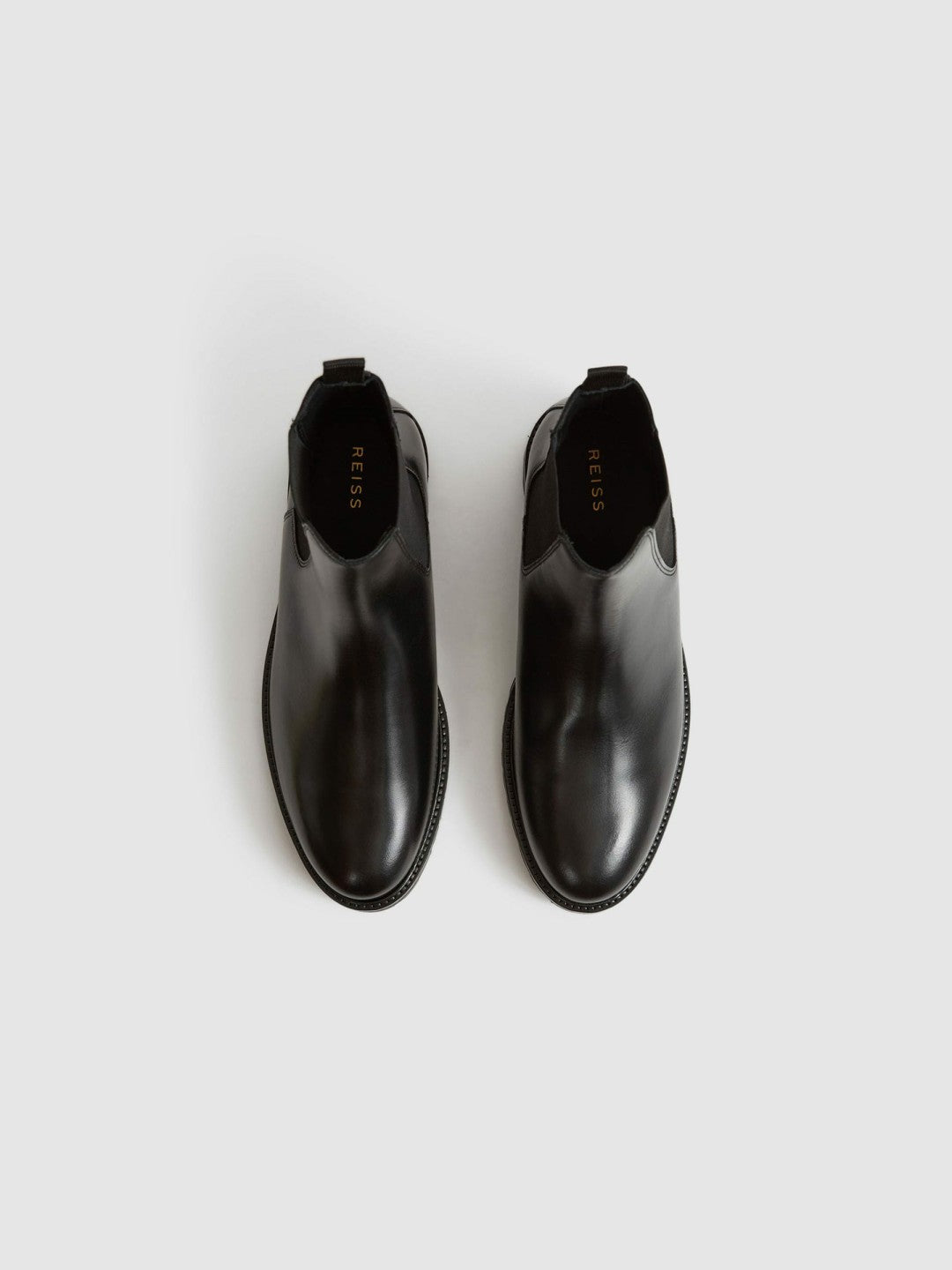 Reiss Leather Chelsea Boots in Black