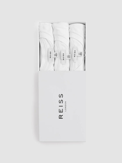 Reiss 3-9 yrs Three Pack Of Crew Neck T-Shirts in White