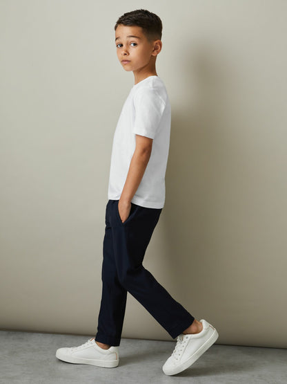 Reiss 3-9 yrs Three Pack Of Crew Neck T-Shirts in White