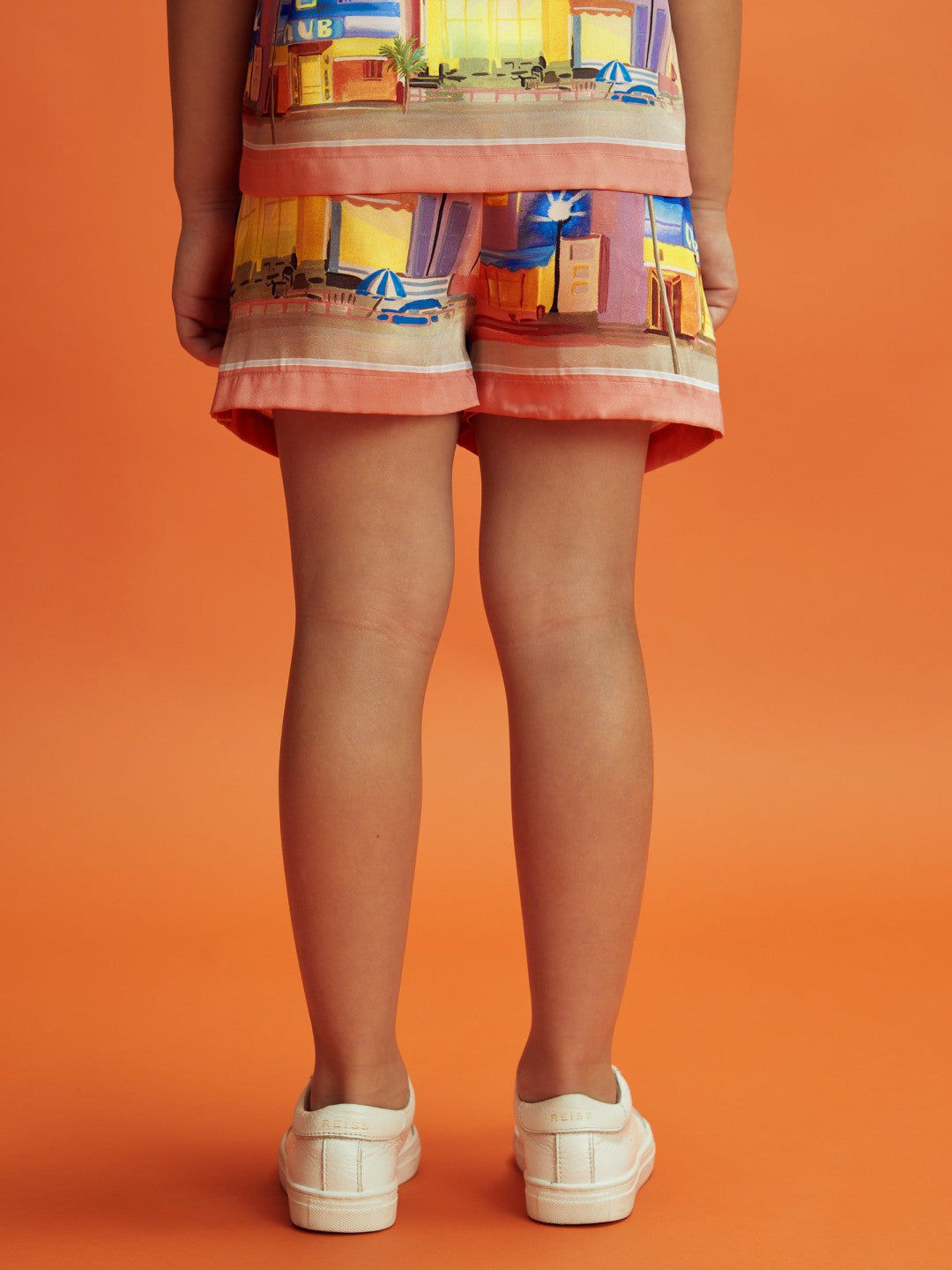 Reiss Junior McLaren F1 Miami Drawstring Shorts in Pink Multi
