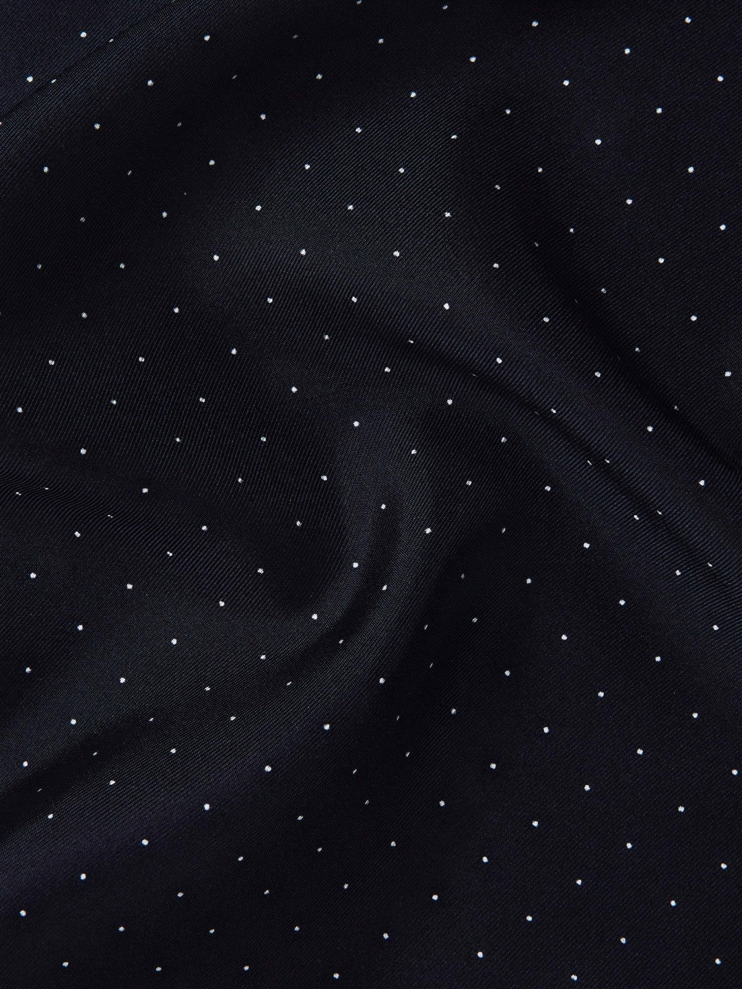 Reiss Polka Dot Silk Pocket Square in Navy