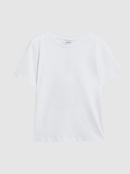 Reiss 4-9 yrs Crew Neck T-Shirt in White