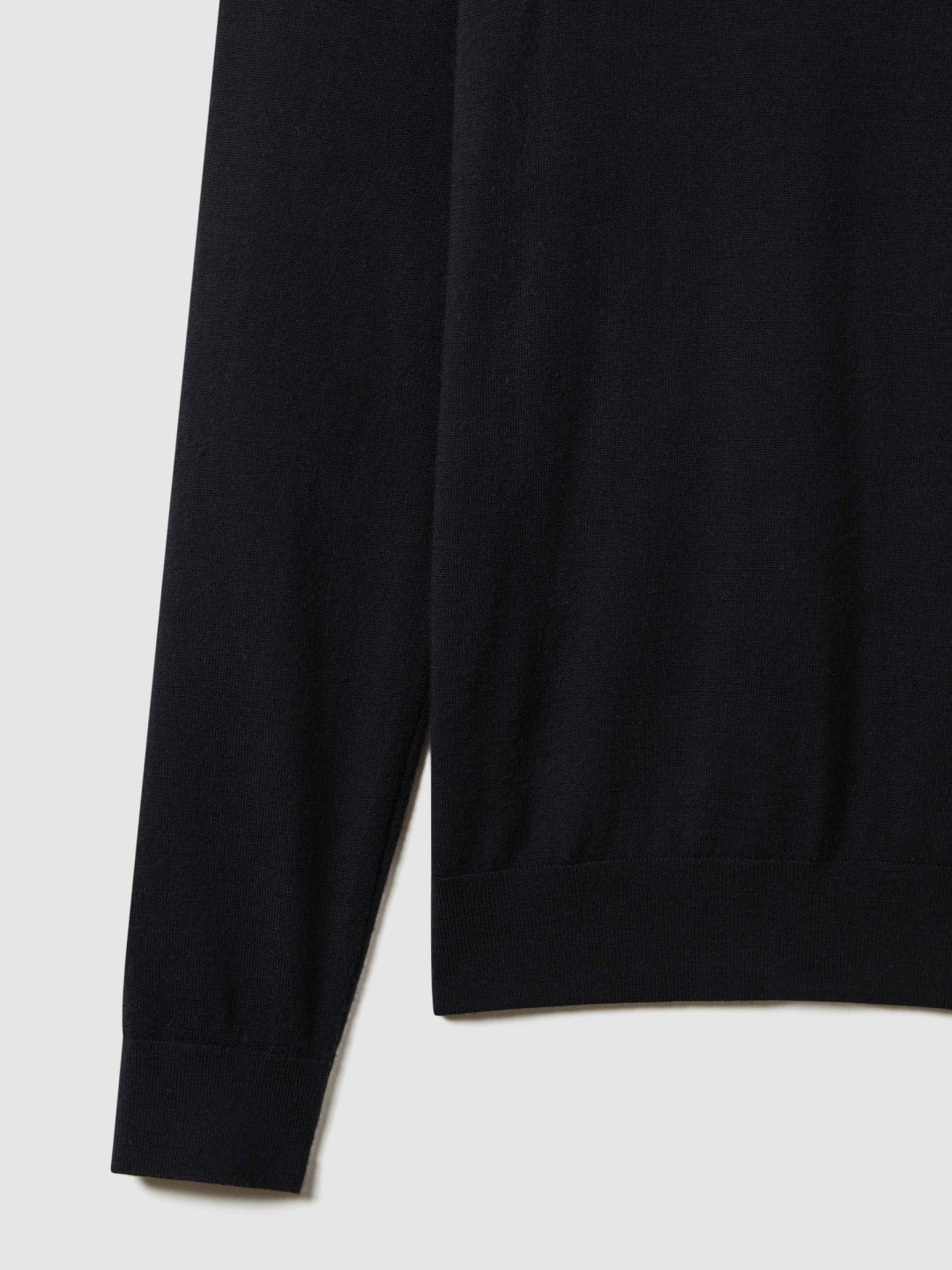 Reiss Merino Wool Crew Neck Jumper in Navy