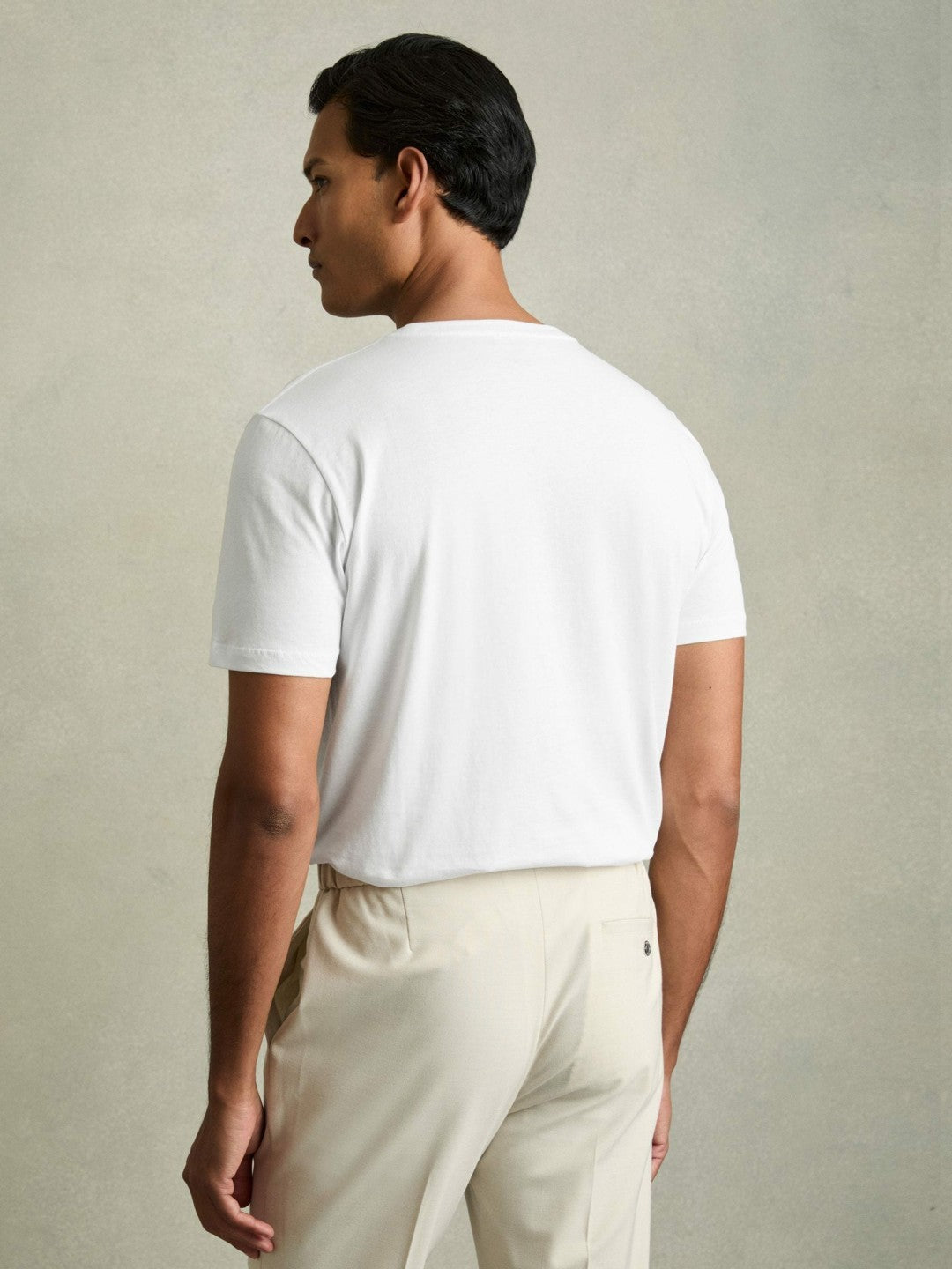 Reiss Cotton-Jersey Crew-Neck T-shirts 3 Pack in White