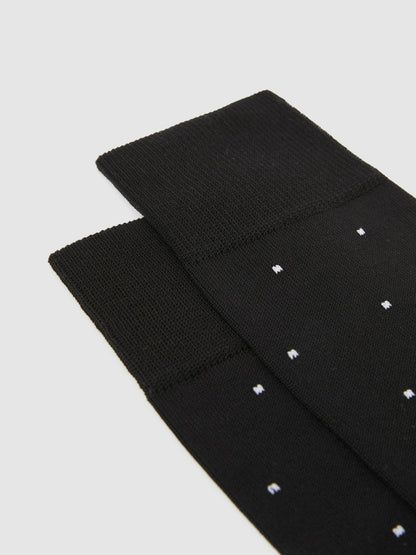 Reiss Polka Dot Socks in Black