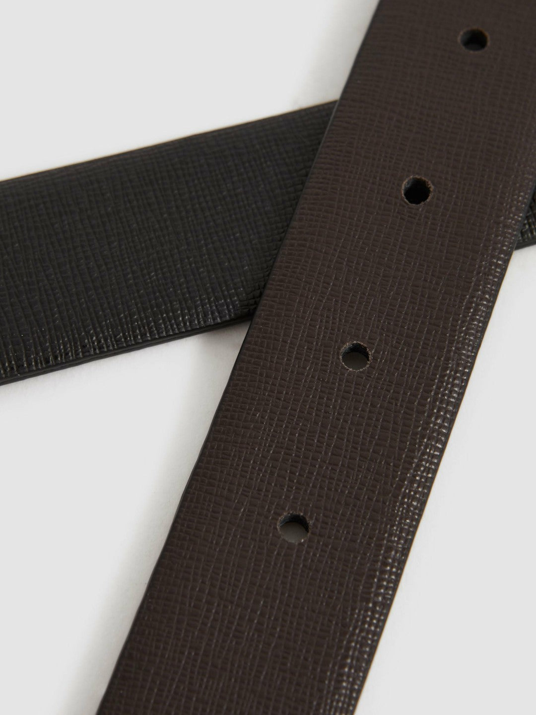 Reiss Reversible Leather Belt in Black/Brown