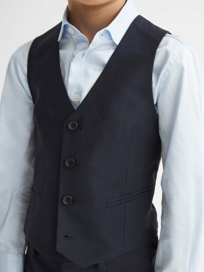 Reiss 4-9 yrs Modern Fit Waistcoat in Navy