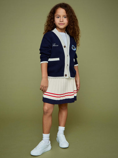 Reiss 13-14 yrs SmileyWorld Tennis Skirt in Off White