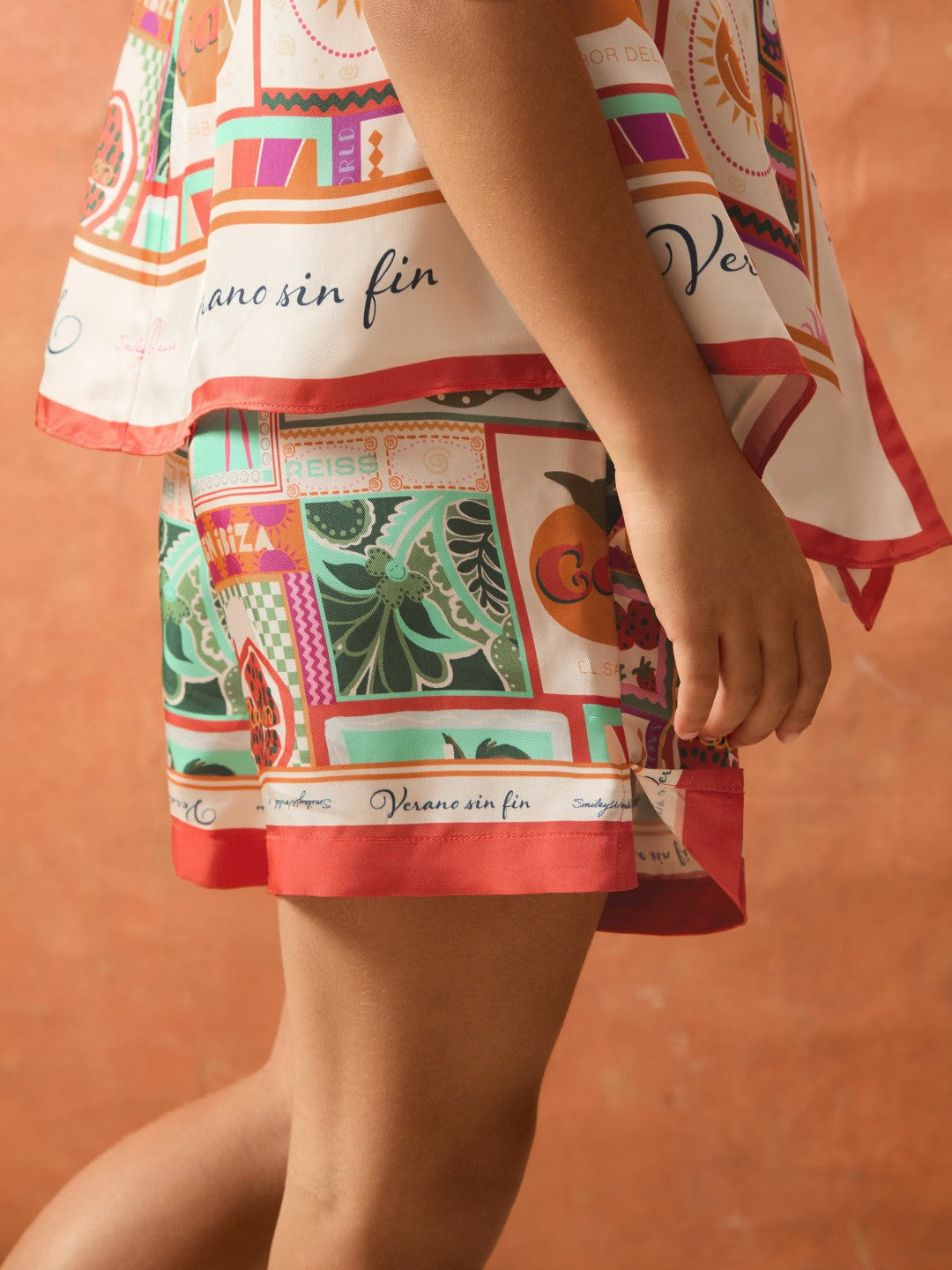 Reiss 9-13 yrs SmileyWorld Motif-Print Shorts in Multi