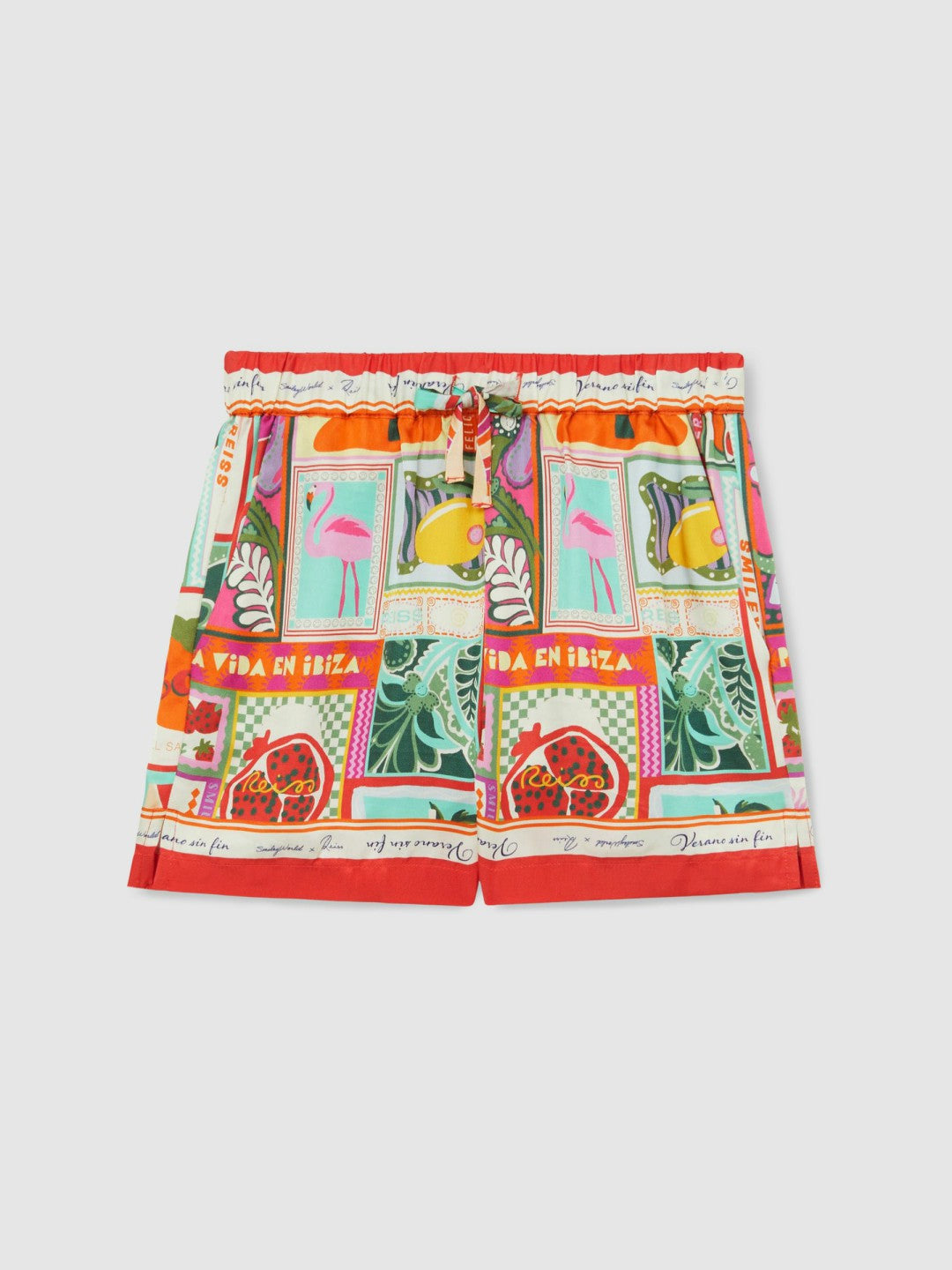 Reiss 9-13 yrs SmileyWorld Motif-Print Shorts in Multi