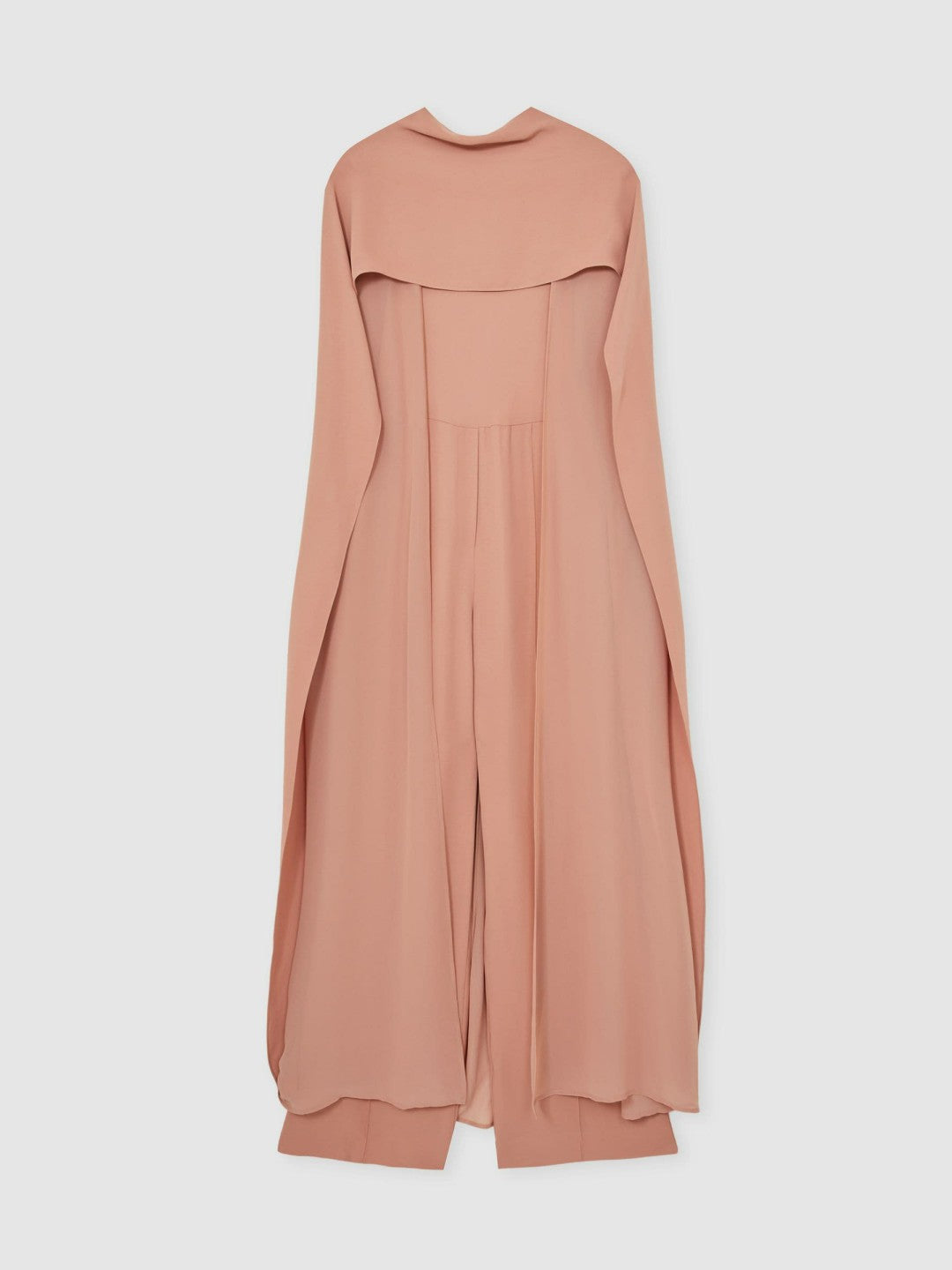 Reiss Wide-Leg Cape Jumpsuit in Pink