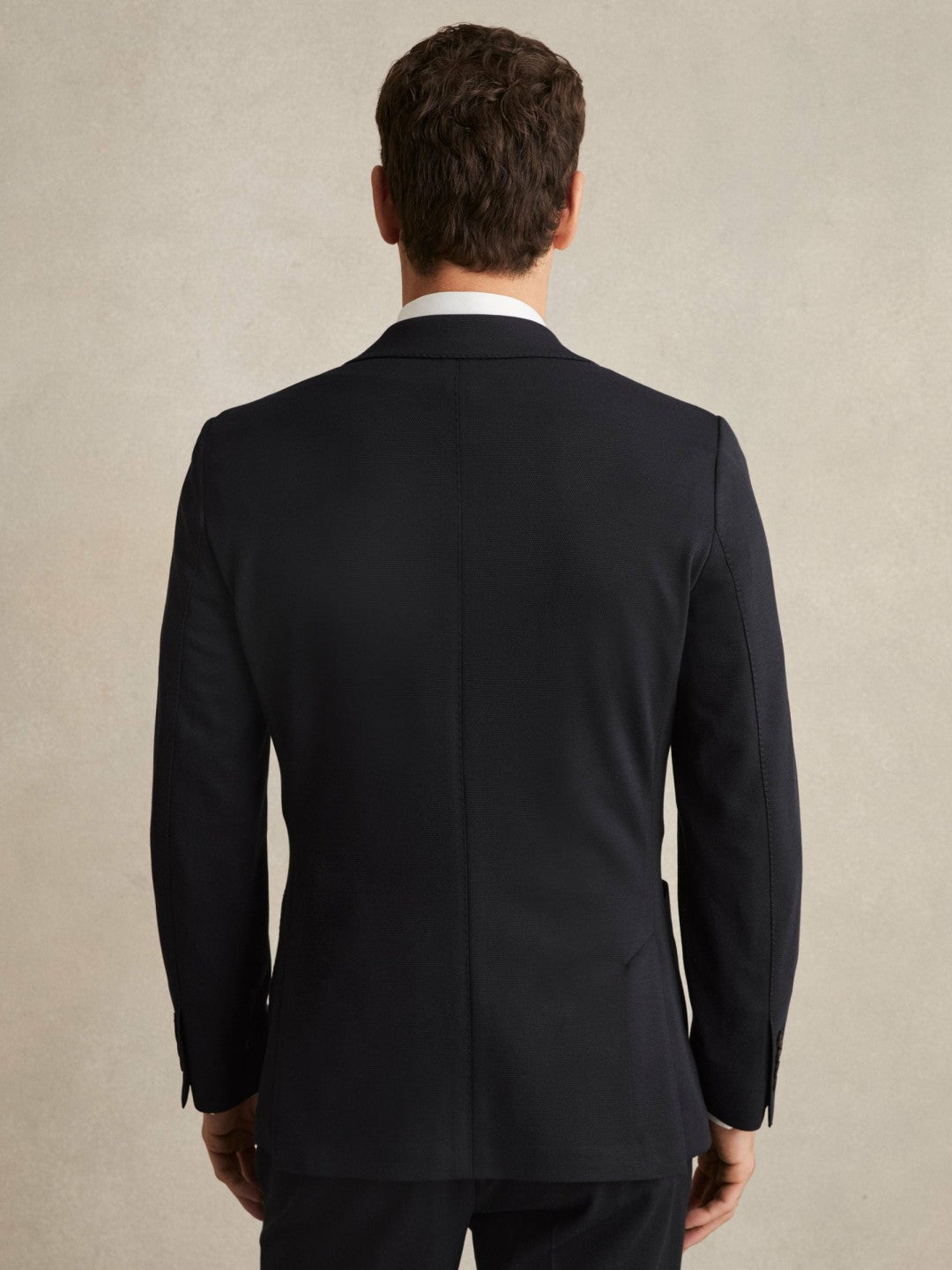Reiss Slim-Fit Single-Breasted Jersey Suit Blazer in Navy