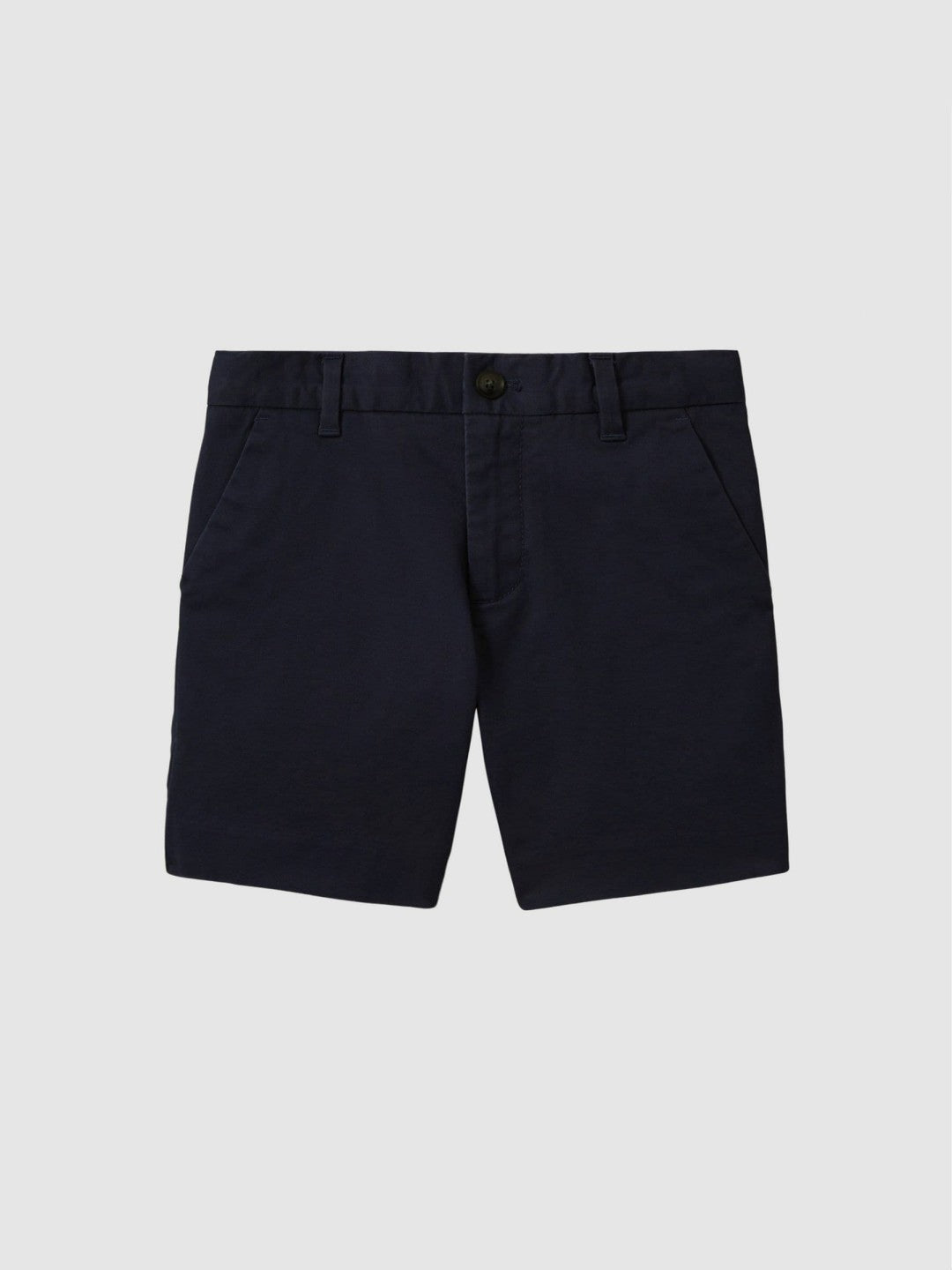 Reiss 9-13 yrs Cotton Chino Shorts with Stretch in Navy