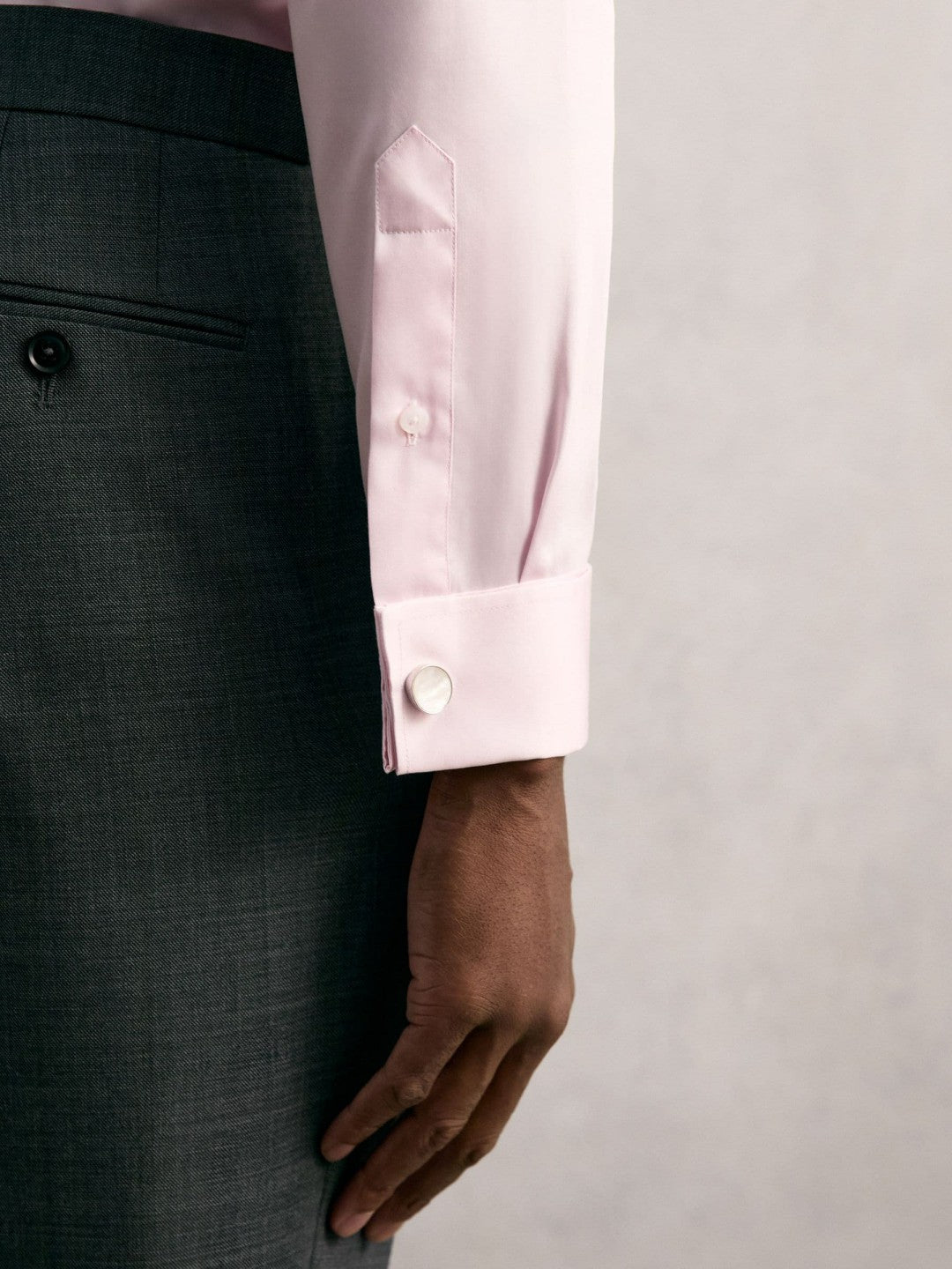 Reiss Slim Fit Slim-Fit Cotton-Sateen Shirt in Pink