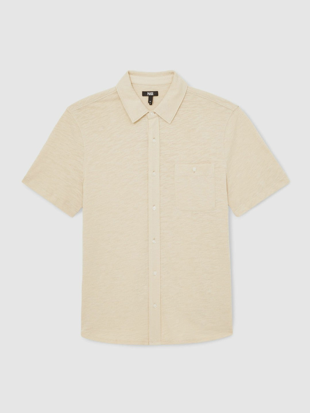 Reiss Paige Carillo Short Sleeve Shirt in Cream