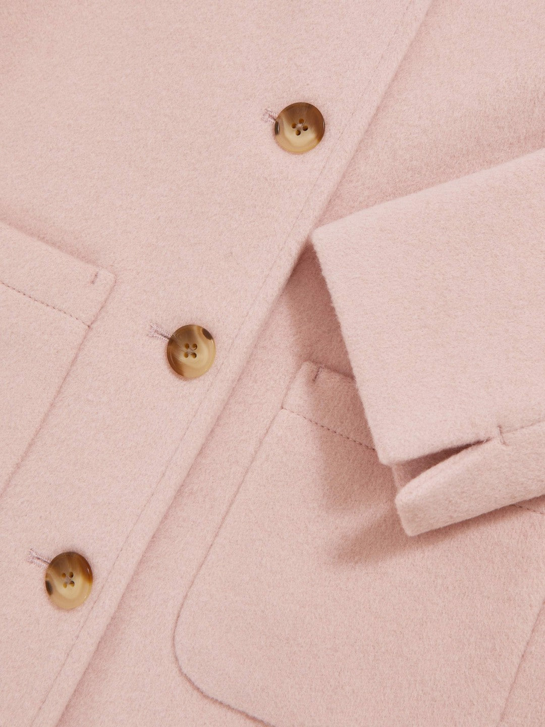 Reiss 13-14 yrs Wool-Blend Single-Breasted Coat in Pink