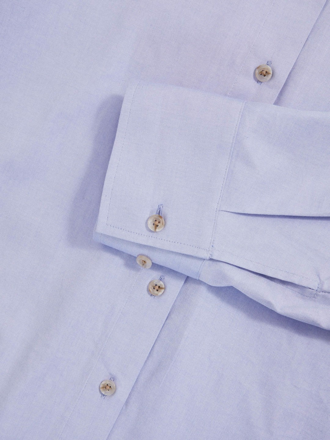 Reiss Cotton Button Through Oxford Shirt in Blue