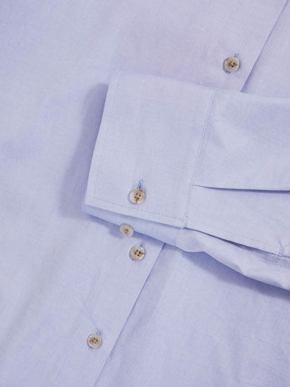 Reiss Cotton Button Through Oxford Shirt in Blue