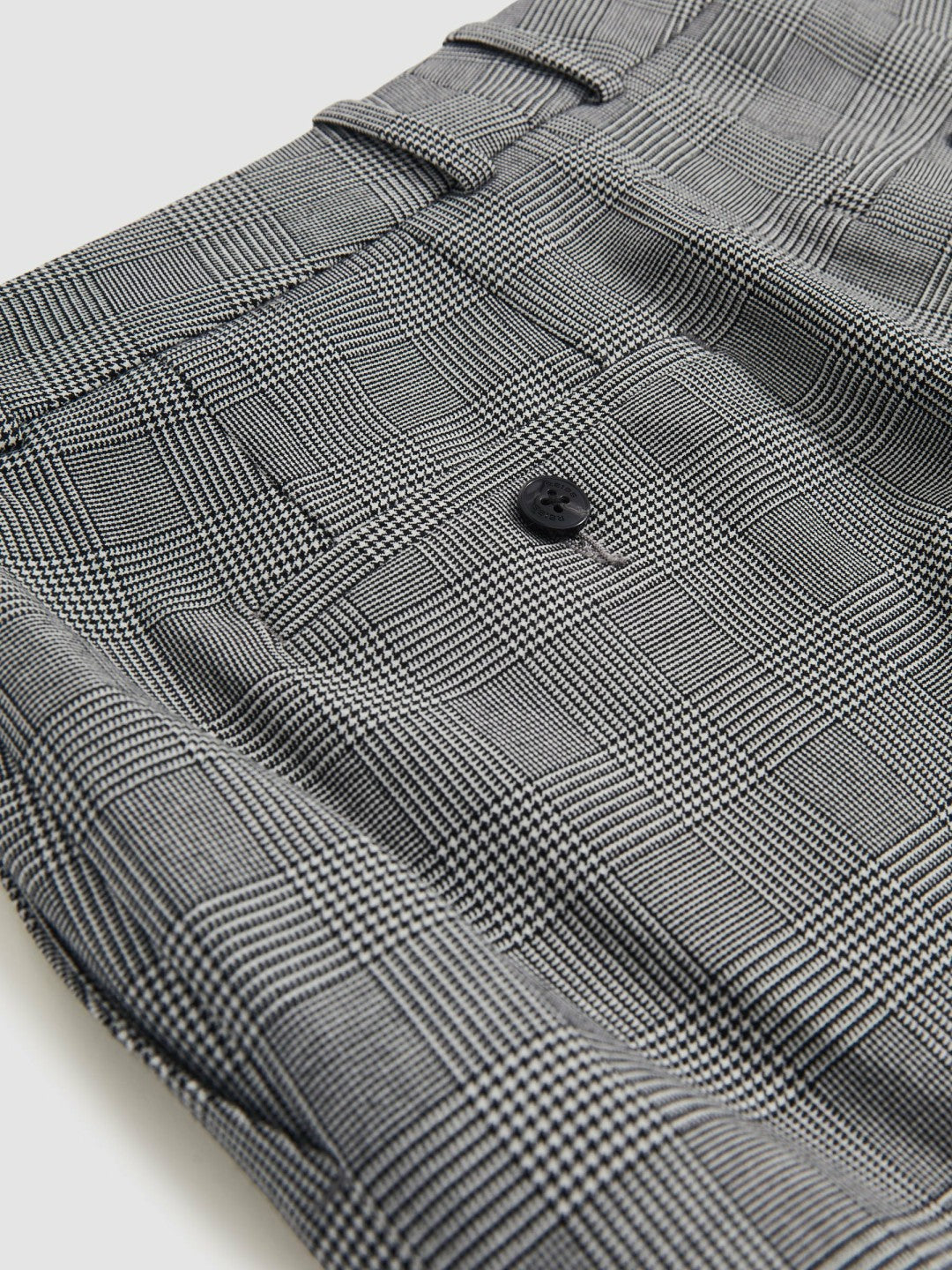 Reiss Petite Check Slim-Fit Suit Trousers in Grey