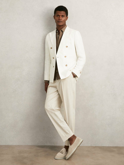 Reiss Suede Tassel Loafers in Light Stone