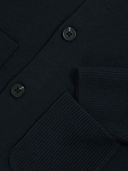 Reiss 3-9 yrs Button-Through Knitted Cardigan in Navy