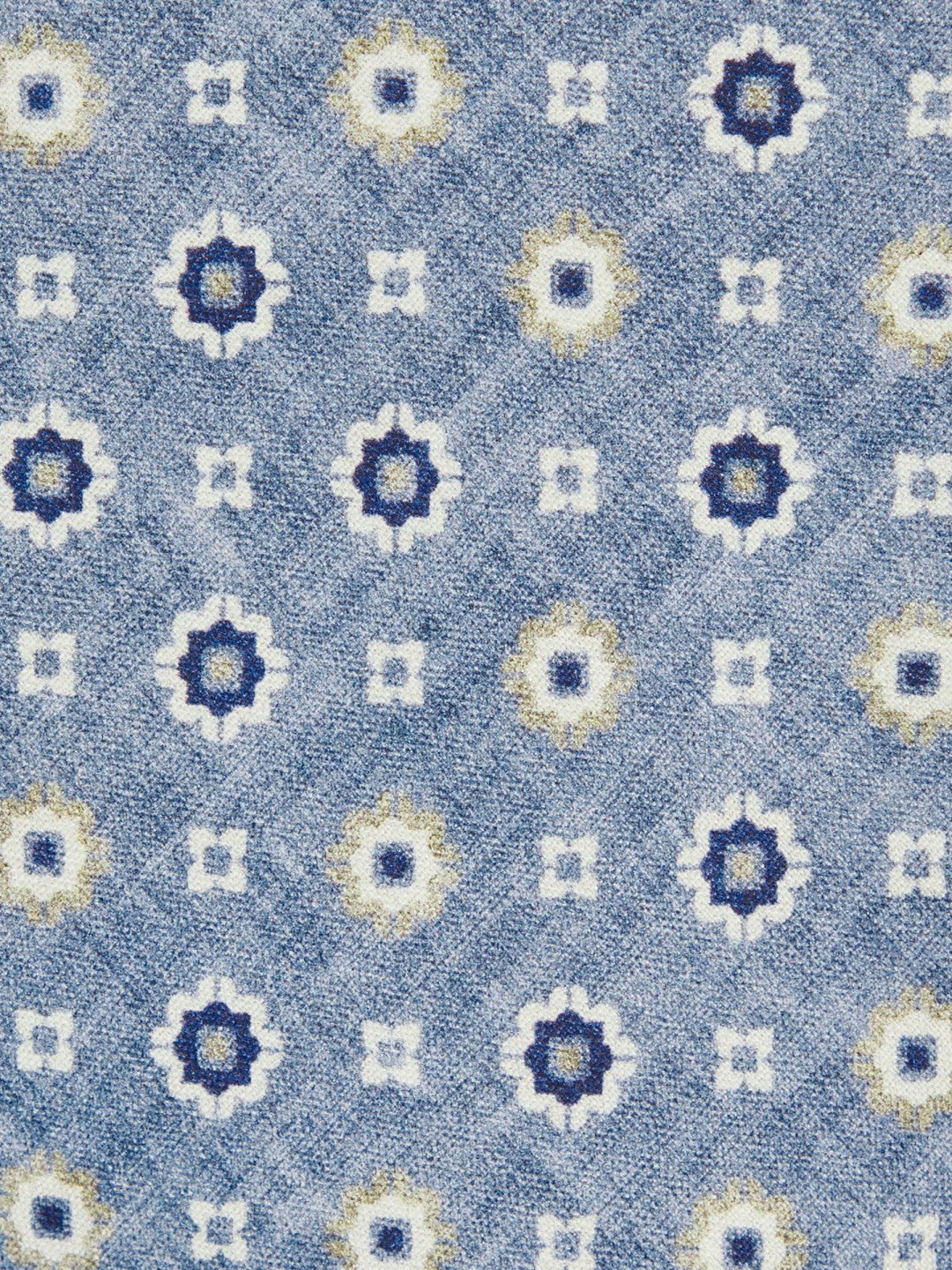 Reiss Silk Floral-Medallion Tie in Soft Blue
