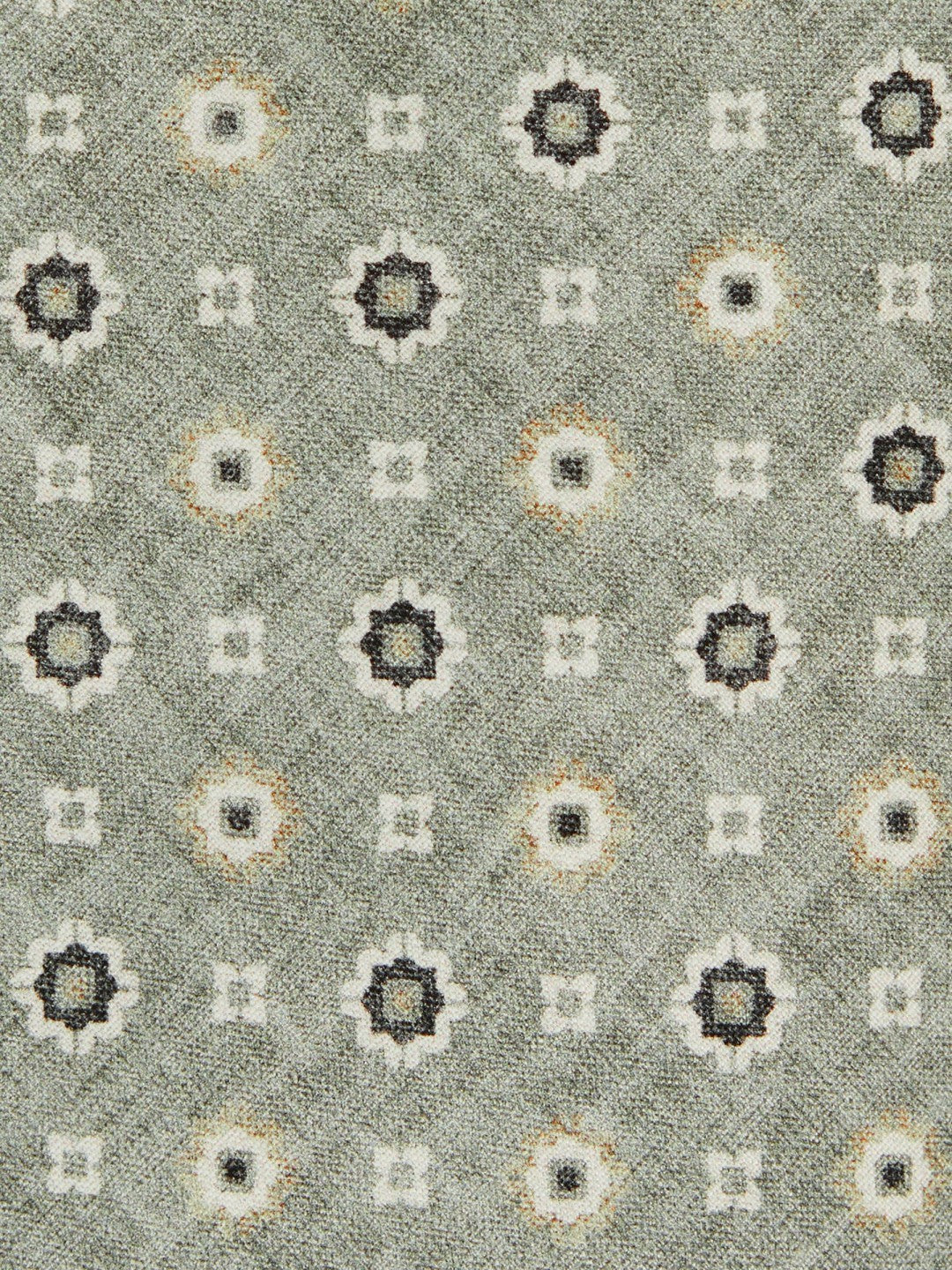 Reiss Silk Floral-Medallion Tie in Soft Sage