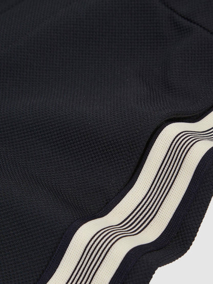 Reiss 3-9 yrs Side Stripe Textured Shorts in Navy Blue
