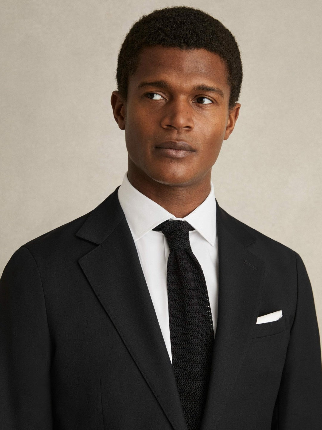 Reiss Slim Fit Cotton Sateen Shirt in White