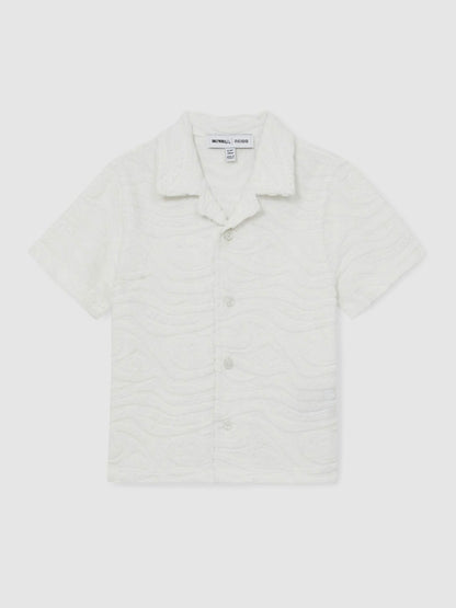 Reiss 13-14 yrs SmileyWorld Wave Texture Shirt in White