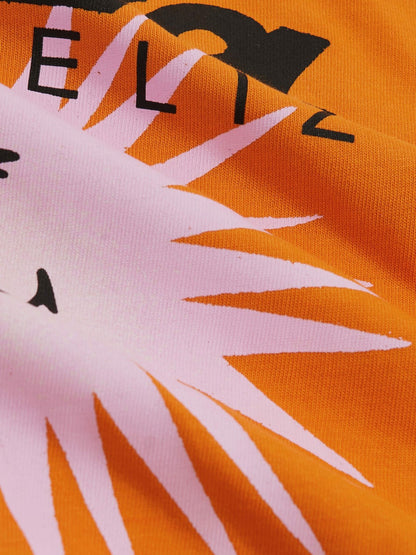 Reiss 13-14 yrs SmileyWorld Sun Motif T-Shirt in Orange