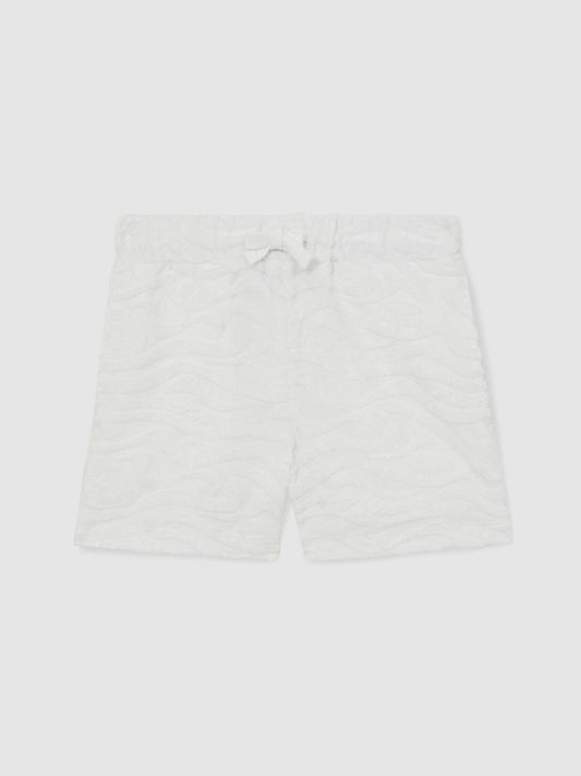 Reiss 13-14 yrs SmileyWorld Wave Texture Shorts in White