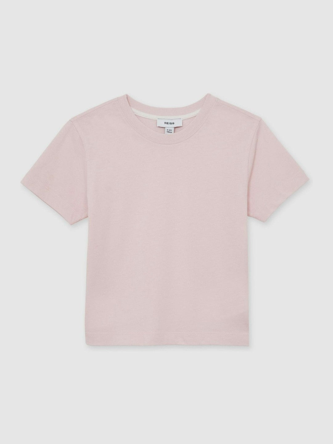 Reiss 13-14 yrs Cotton Crew Neck T-Shirt in Pink
