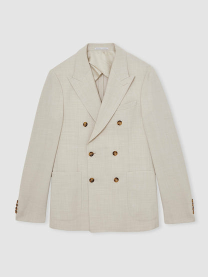 Reiss Suit Jacket in Stone