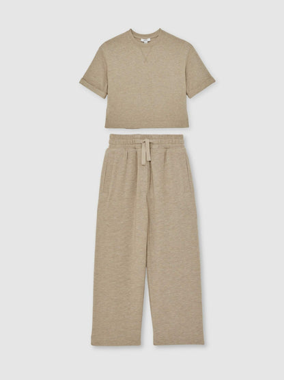 Reiss 3-9 yrs Top And Trousers Lounge Set in Oatmeal