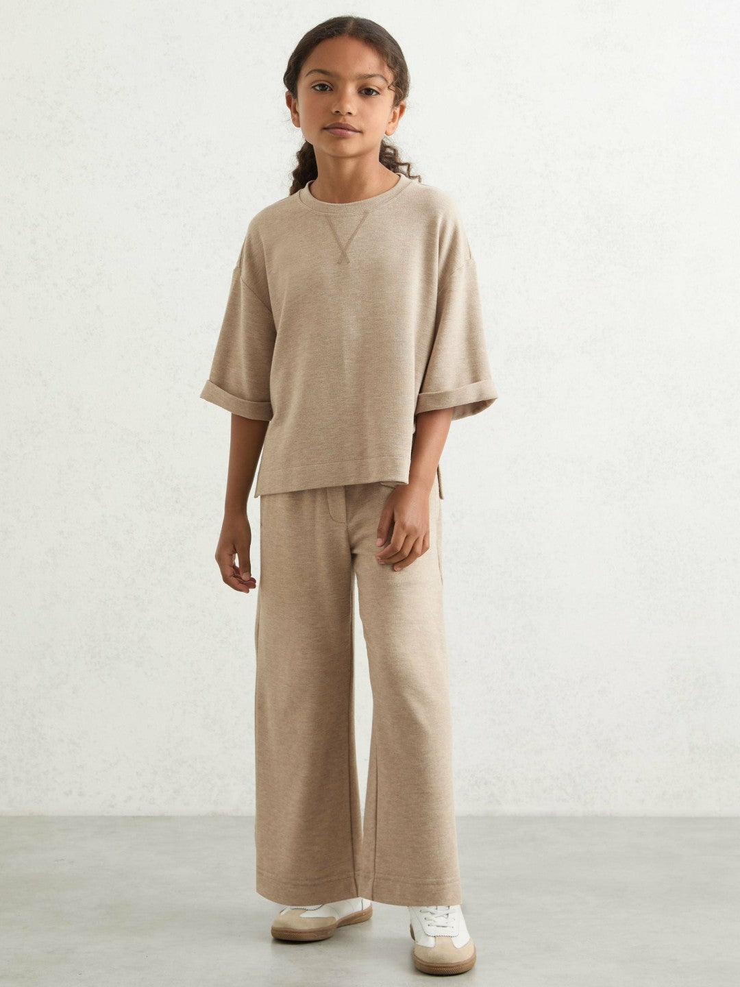 Reiss 3-9 yrs Top And Trousers Lounge Set in Oatmeal