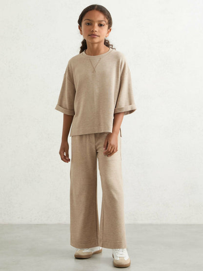 Reiss 3-9 yrs Top And Trousers Lounge Set in Oatmeal