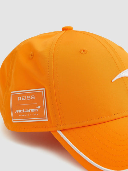 Reiss McLaren F1 Team Speedmark Logo Cap Unisex Fit in Papaya Orange