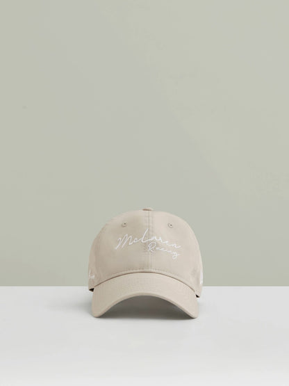 Reiss McLaren Racing Logo Embroidered Cap Unisex Fit in Stone