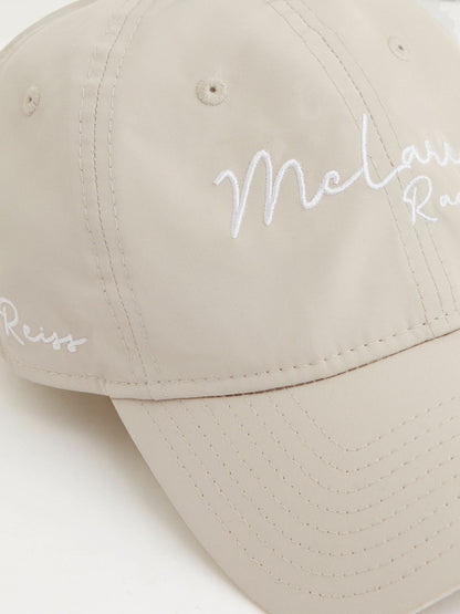 Reiss McLaren Racing Logo Embroidered Cap Unisex Fit in Stone