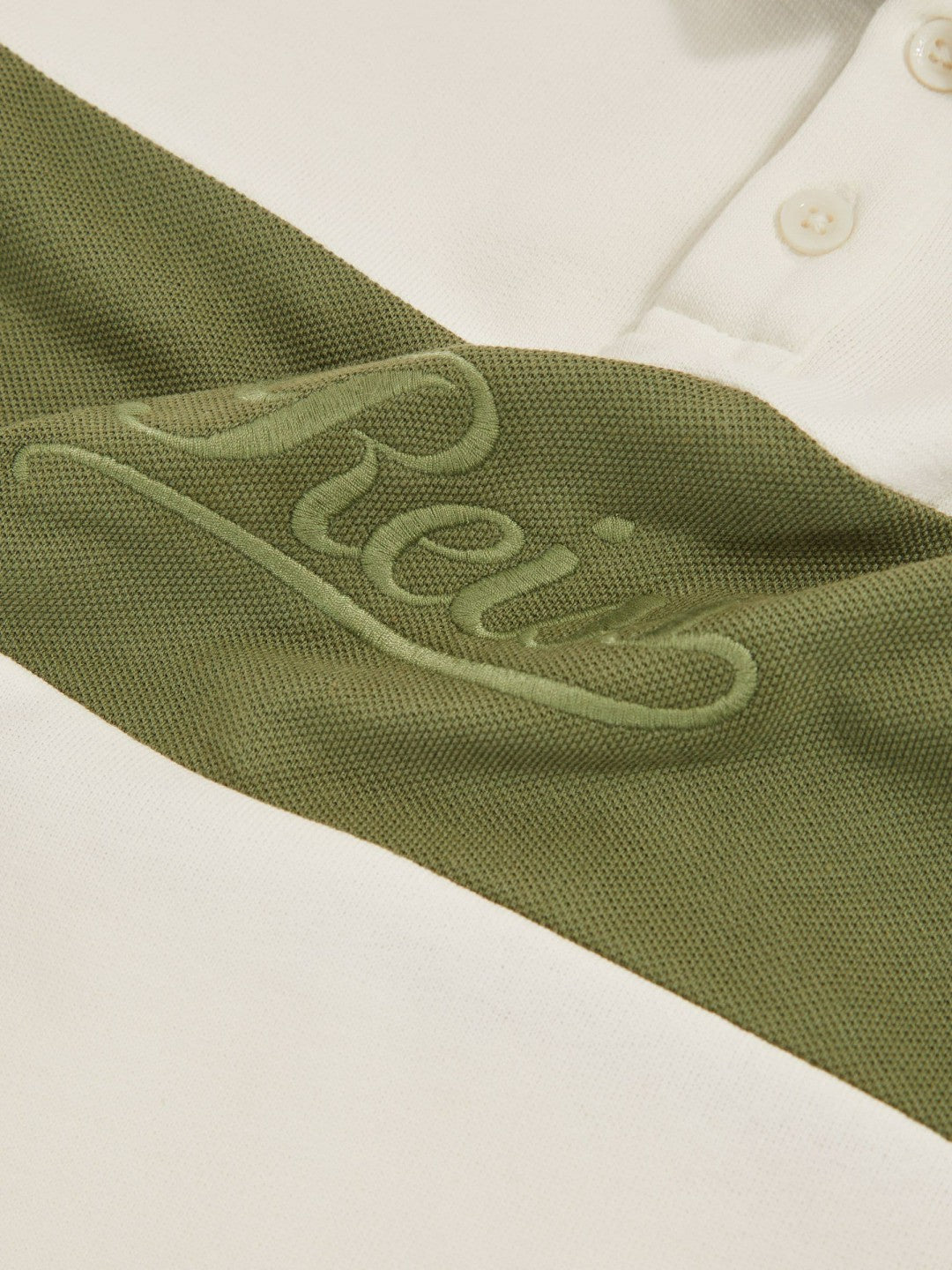 Reiss 3-9 yrs Cotton Logo-Embroidery Rugby Polo Shirt in Forset Green/White