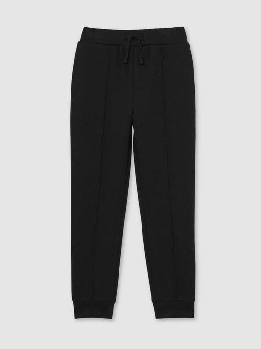 Reiss 13-14 yrs Interlock Drawstring Joggers in Black